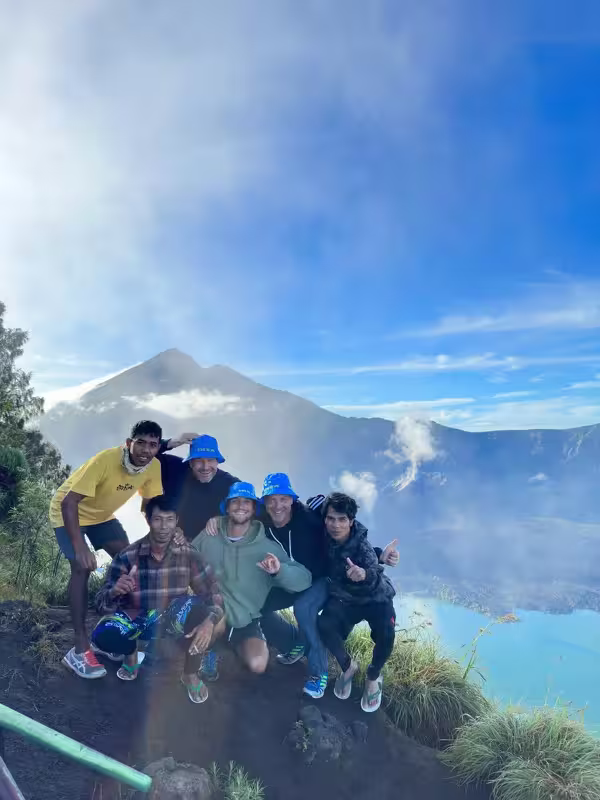 Campsite at Pelawangan Senaru crater rim at 2,641m above sea level