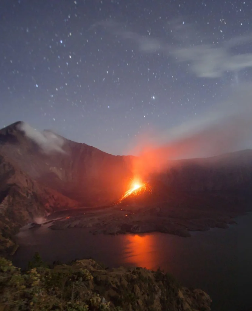 mount rinjani eruption